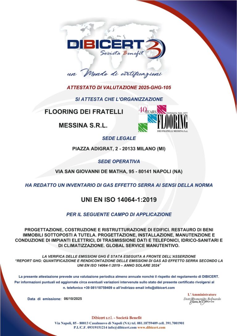 Certificato ISO 14064 - 1