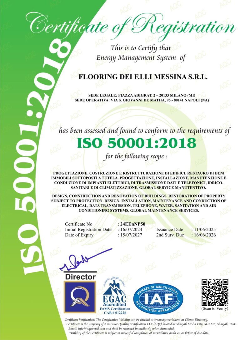 Certificato ISO 50001